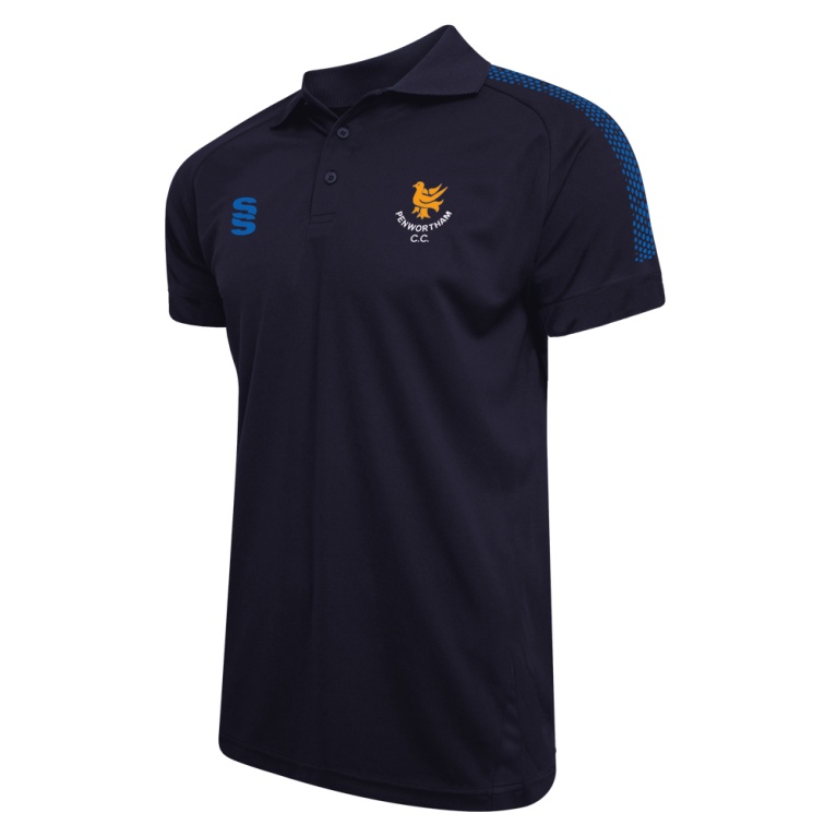 Women's Dual Solid Colour Polo : Navy